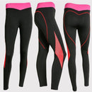 Sexy Women Slim Leggings Pants Contrast Color Casual Fitness Skinny Pencil Pants Trousers