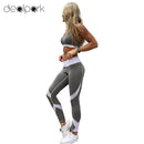 Women Leggings Slim Long Pants Mesh Insert Fitness Trousers Workout Leggings Skinny Leggings female legins Black/White/Grey